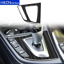 For BMW 3 Series F30 3GT F34 2013—2017 Black Streak Car Accessories Gear Shift Box Panel Frame Cover Trim Sticker Modification