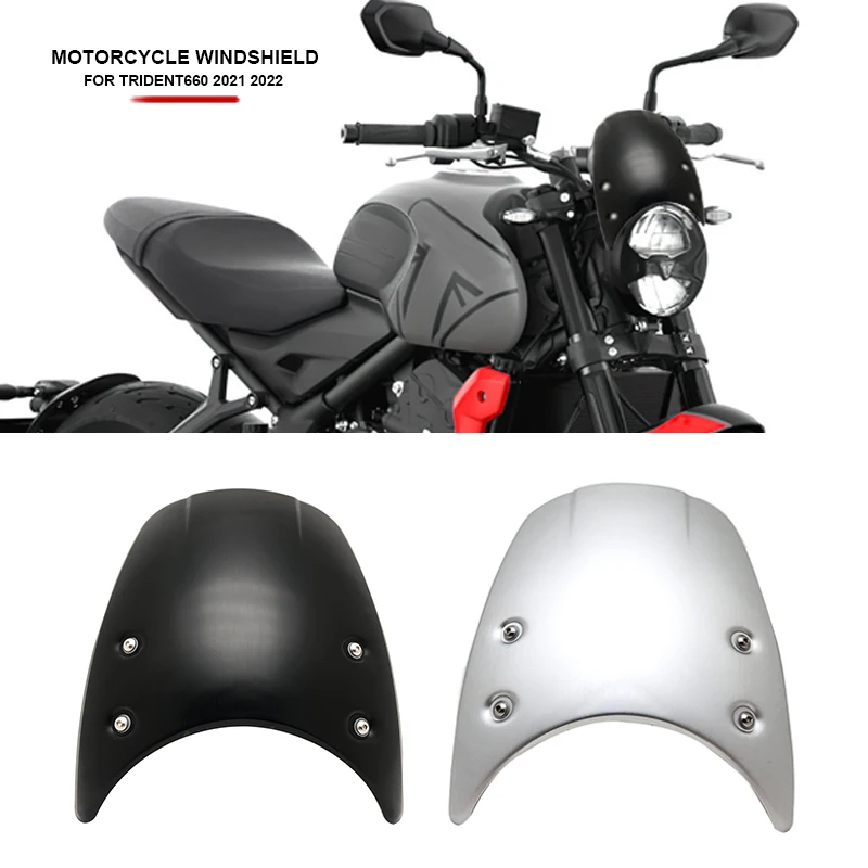 Deflectores de viento de aire para parabrisas de motocicleta, accesorios de soporte, ajuste para Trident660, Trident 660, 2021, 2022
