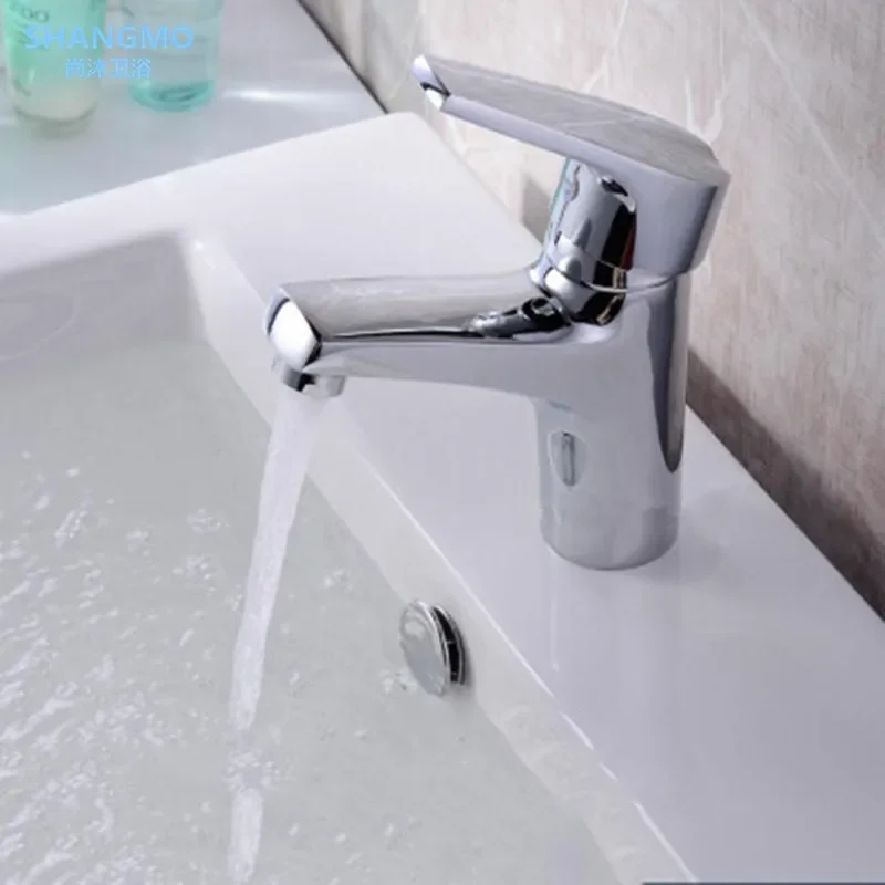 Washbasin Faucet Bathroom Faucets Hot and Cold Mixer Faucet Deck Installation Bathroom Kitchen Single Handle Sink Faucet