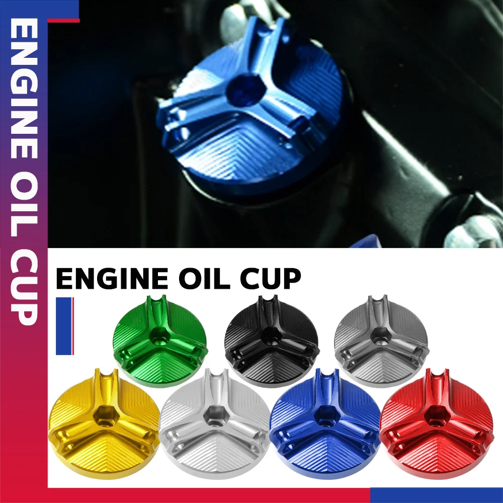 Engine Oil CUP For Yamaha FZ700 FZ750 FZ 700 750 1986-1988 Motorcycle Accessories Engine Oil Tank Cap Oil Filler Cup Aluminum