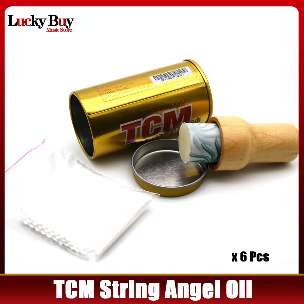 Protector TCM para todos los instrumentos de cuerda, herramientas de protección de cuerdas de aceite de Ángel, accesorios para guitarra, 6 uds.