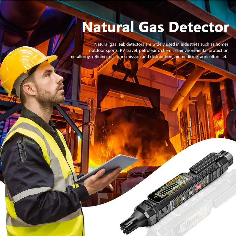 Combustible Leak Detector Natural Air Tester Stick With Audible And Visual Alarm Combustible Air Sensor Tester For Indoor