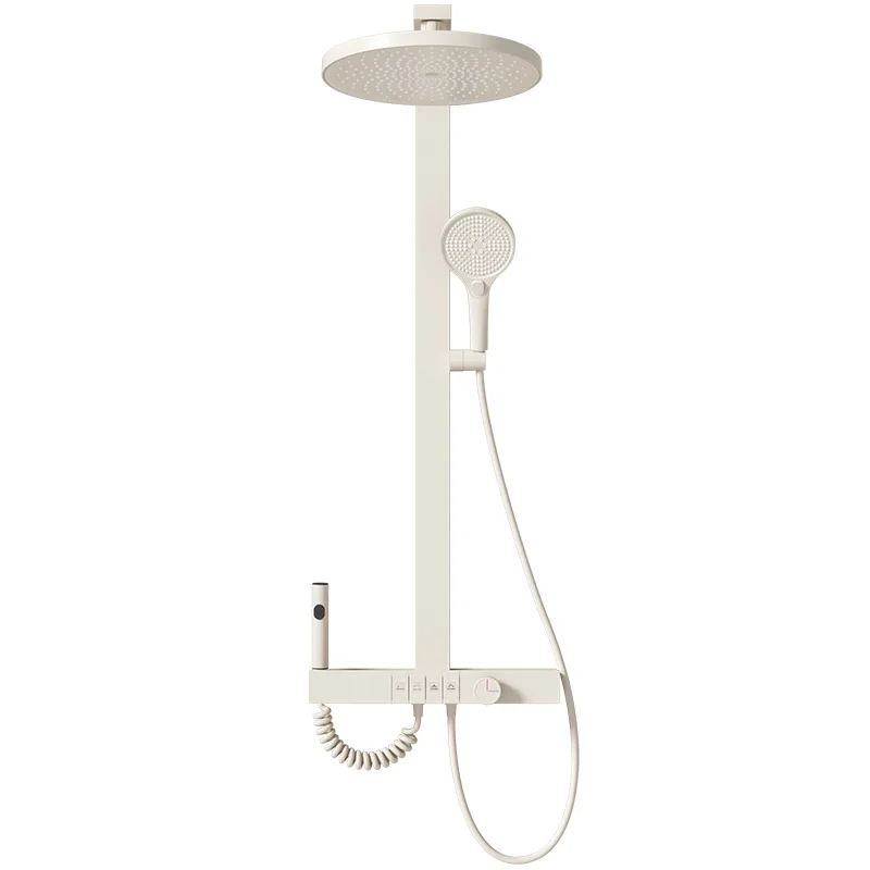 

Nordic milky white shower, shower set, home piano keys, toilet