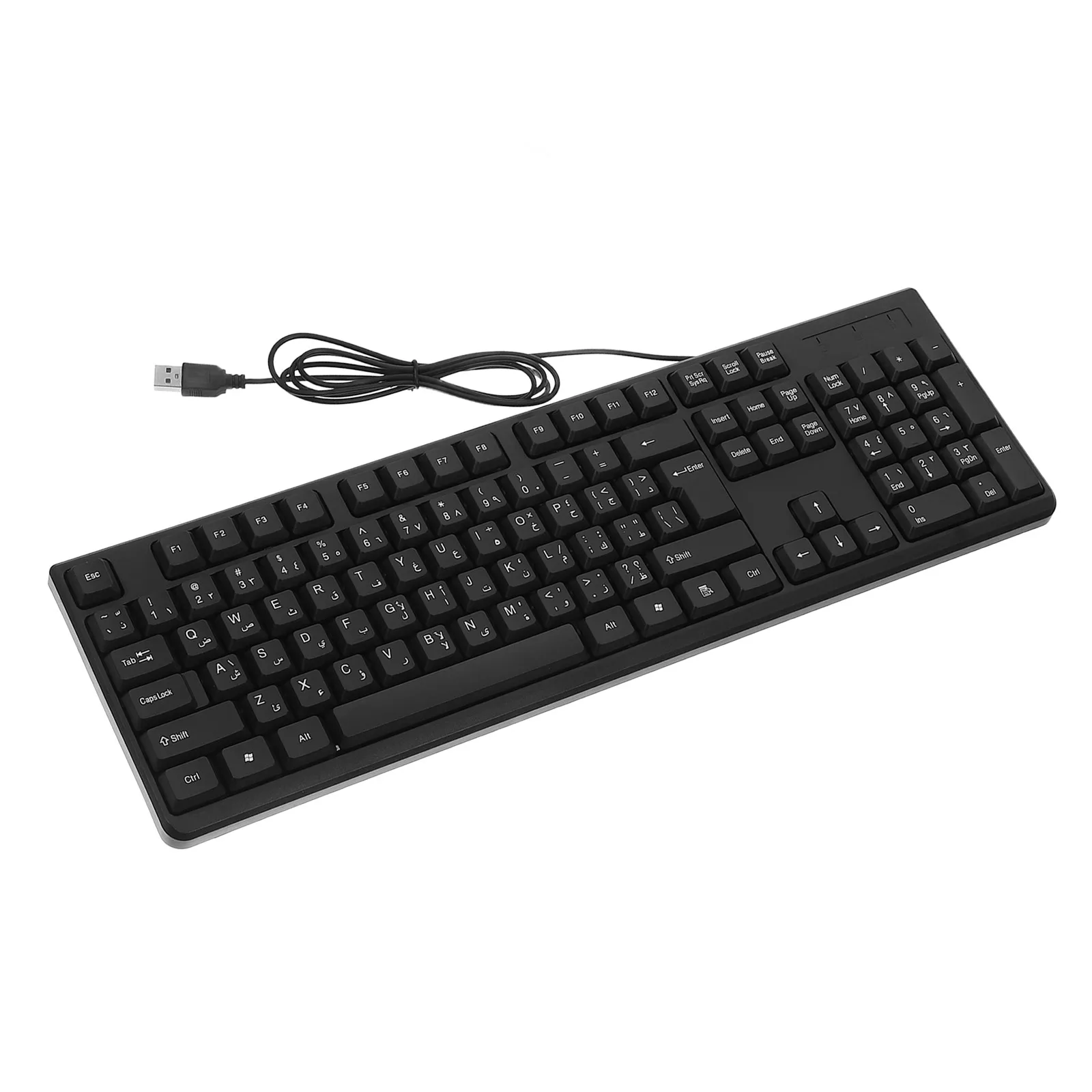 

USB Wired for Computer Desktop Numeric Keypad Full Size Ergonomic Office Work Gaming Keyboards Durable Light Computer