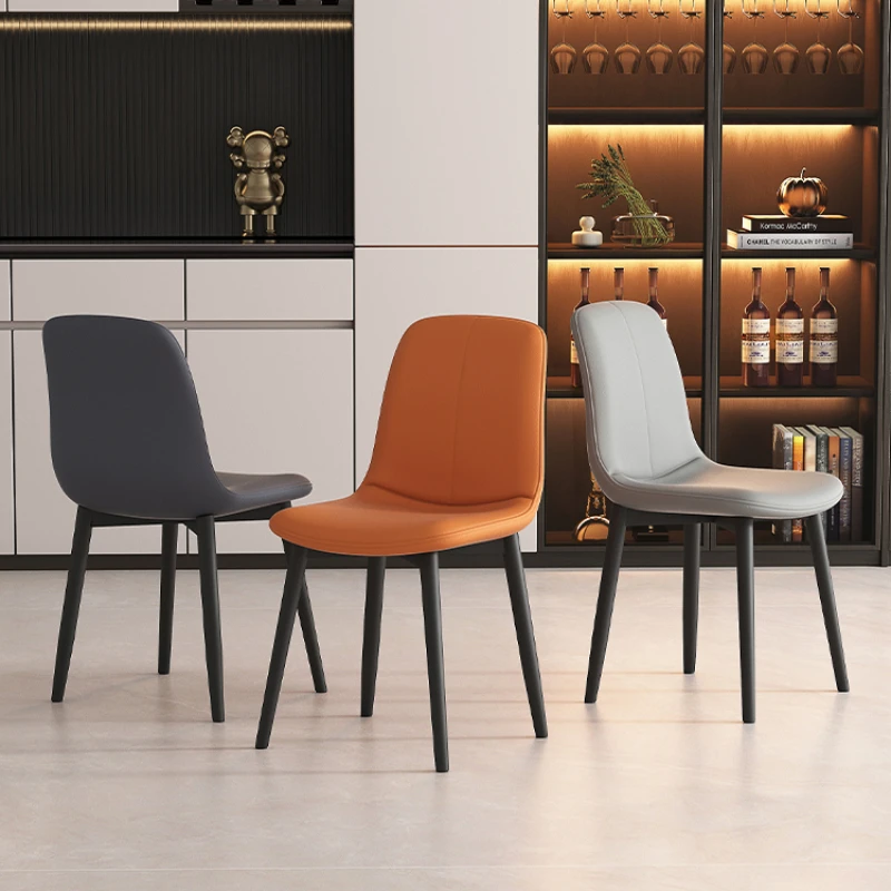 

Modern European Dining Stools Comfort Bedroom Nail Makeup Luxury Dining Chairs Ergonomic Waterproof Cadeira Jantar Furnitures