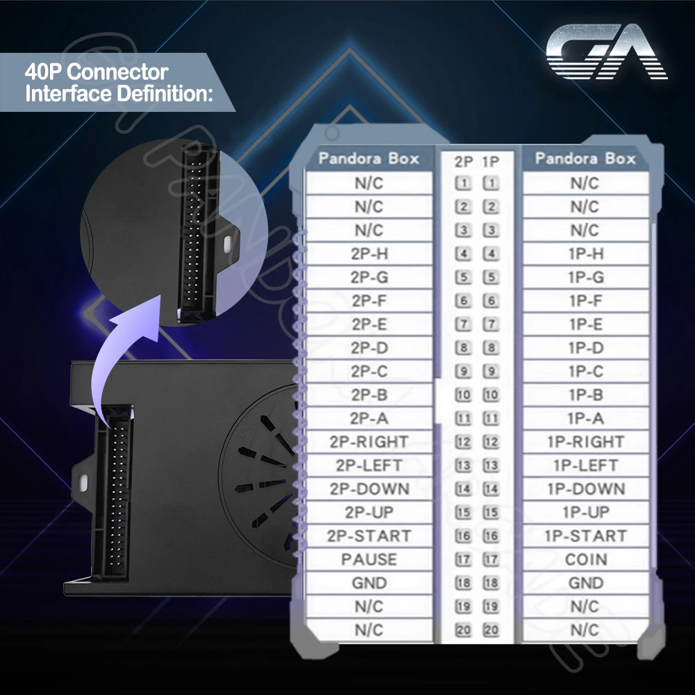 Pandora Saga kotak Arcade DX2 9800 in 1 papan permainan PCB Mainboard 40P mendukung HDMI VGA Output Multiplayer terbaru 2022