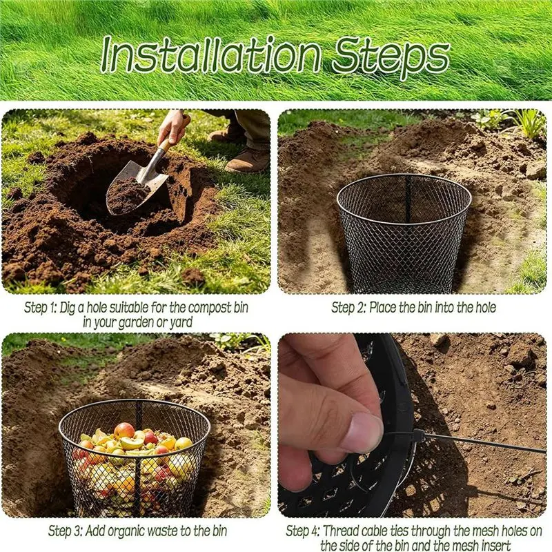 A27F-4 Pack Large Inground Wor - Compost Bin 评论和价格