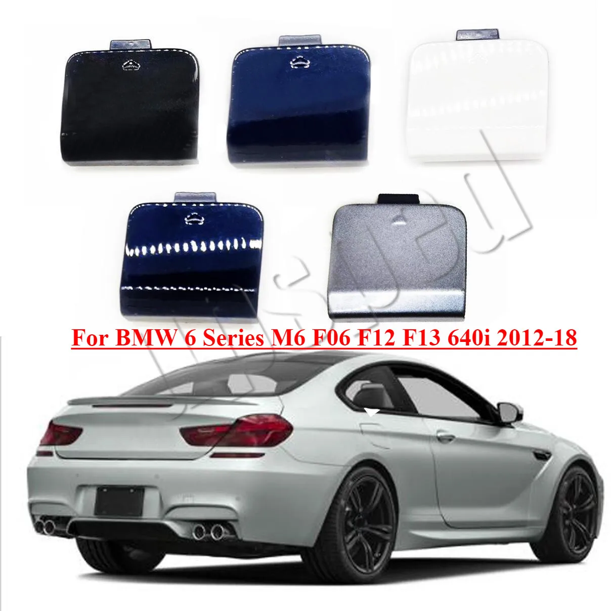 

Rear Bumper Tow Hook Cover Eye Cap For BMW 6 Series M6 F06 F12 F13 640i 2012-18