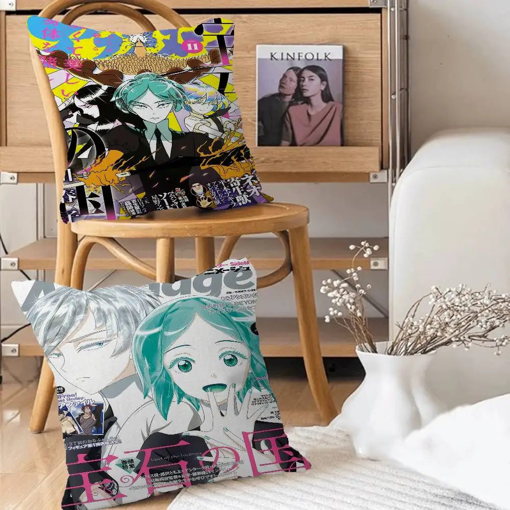 Anime Land of the Lustrous Pillow Gift Home Office Decoration Pillow Bedroom Sofa Car Cushion CoverPillow Case