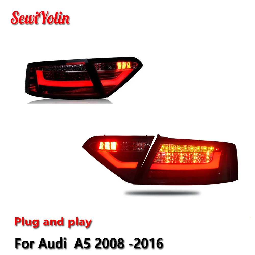 

Car Accessories LED Trailer Lights Tail Lamp For Audi 2008 -2016 A5 upgrade S5 Facelift Rear DRL Signal Automotive Plug And Play