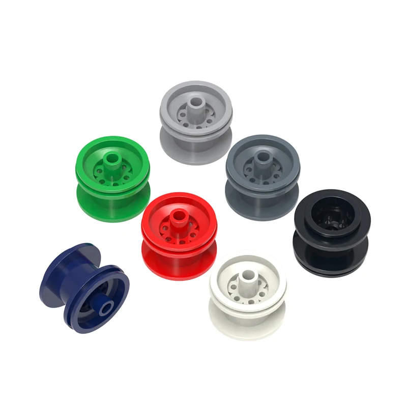 WANGE 17개/세트 0 대형 허브 블록 모크 컬러 액세서리 브릭 DIY 어린이 장난감 조립 선물 상자와 호환 가능