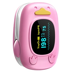 HealthTree Baby Finger Pulse Oximeter Pediatric Oximetro De Dedo SpO2 PR PI Pulsioximetro for Kid Child Children OLED Screen