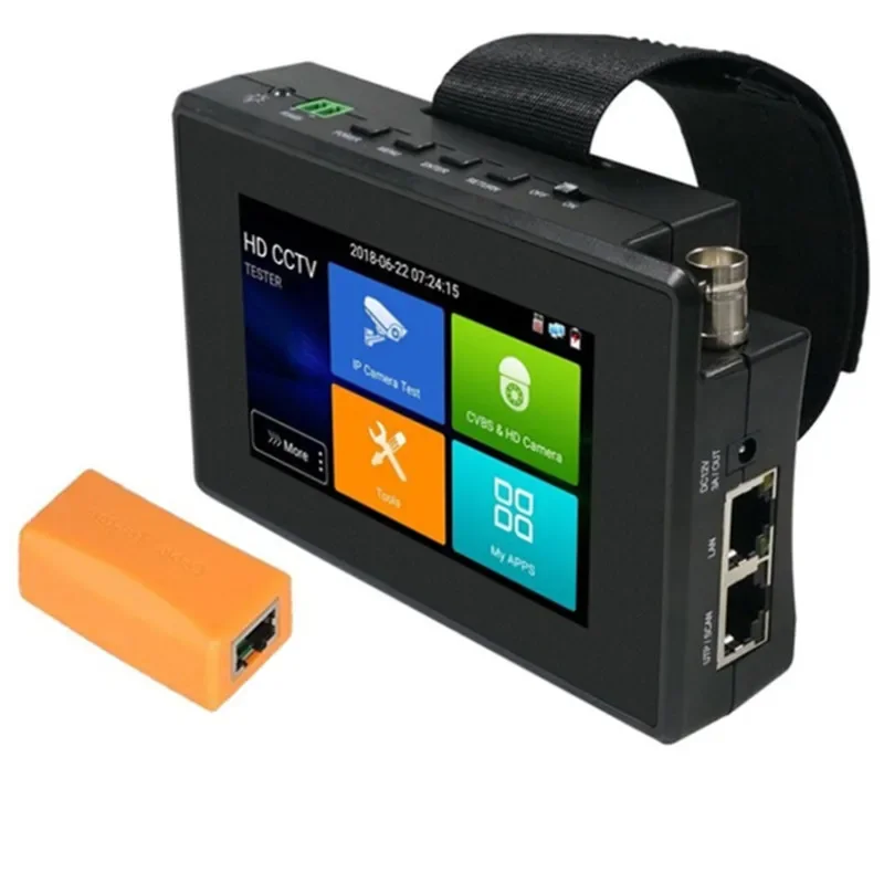 

4 Inch Portable Wrist IP Camera Tester 4K H.265 IP CVI TVI AHD Analog Camera Testing Tool with POE/IP CCTV Tester