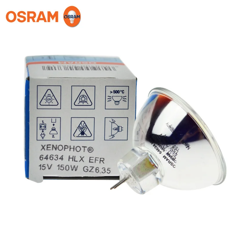 Imagem -04 - Osram 64634 Hlx Efr 15v150w Fonte de Luz Fria Lâmpada de Halogênio Copo Peças