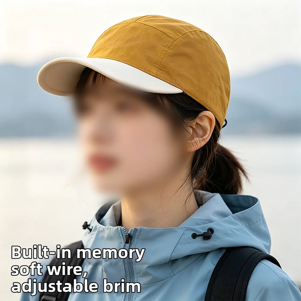 

Reversible Nylon Unisex Baseball Cap In Stylish Color Quick Dry Soft Brim Breathable Hat For Outdoor Hiking Baseball Cap