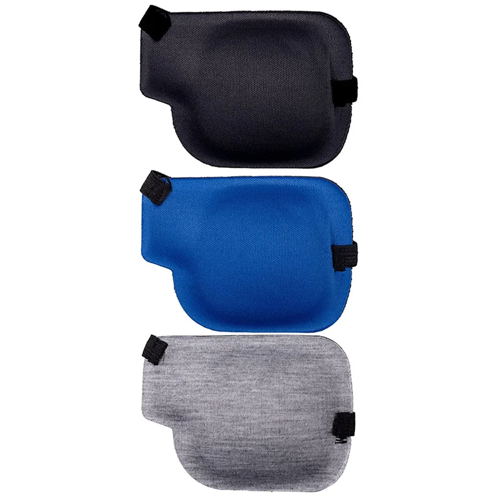 3 Pcs Single Eye Mask Small Amblyopia Cover Kids Goggles Adjustable Patch Polyester Reusable Protector Outdoor Child Eyeglasses