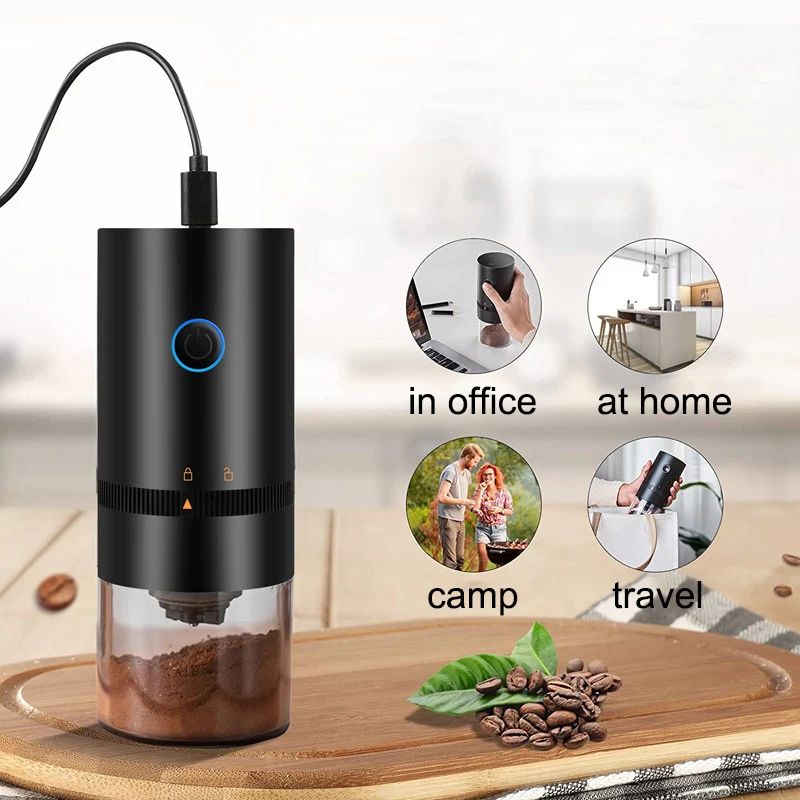 New portable outdoor USB charging coffee grinder travel office coffee machine electric coffee grinder