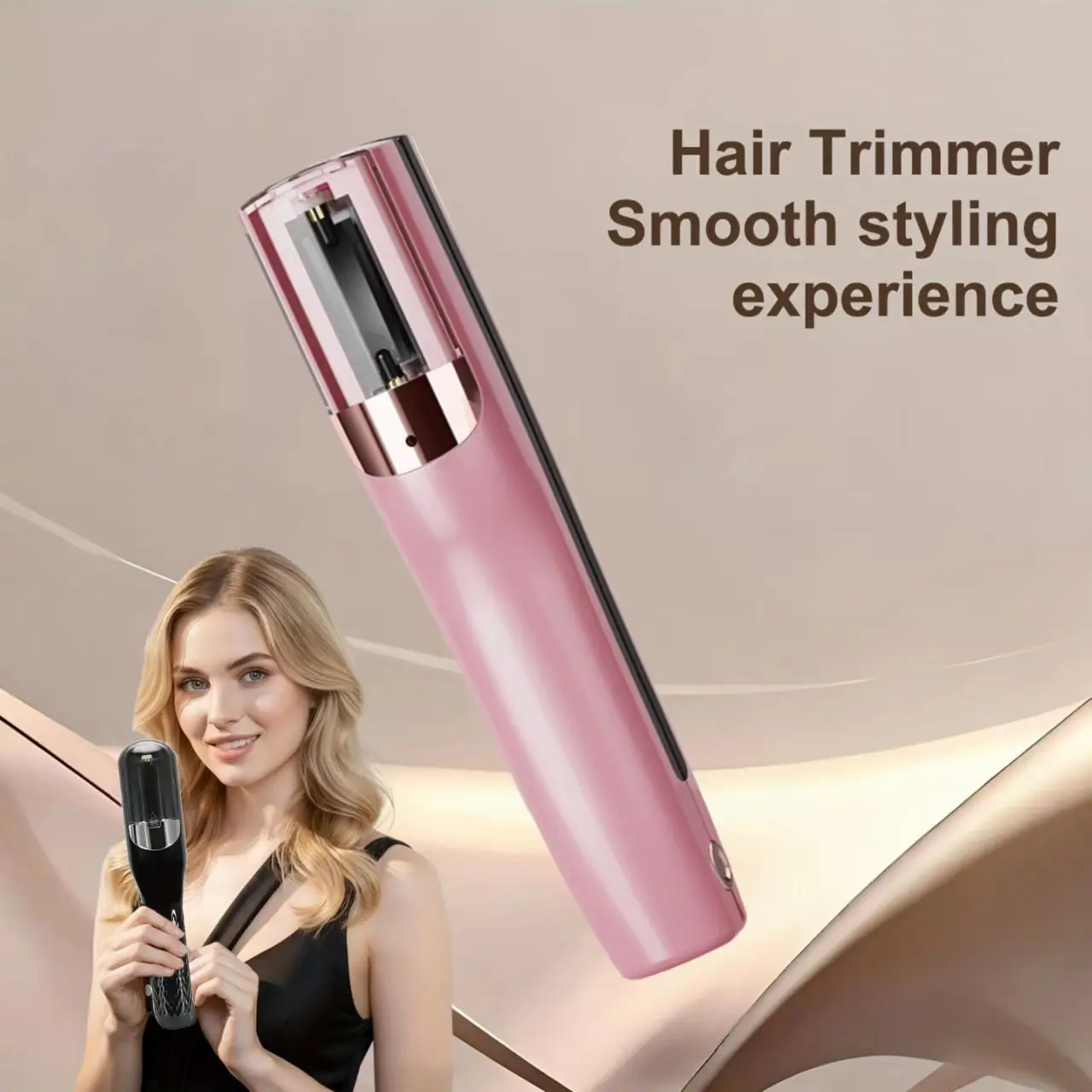 Rechargeable Split Type Trimmer, Electric Hair Tip Repair Tool, Trimming Curly Broken Hair, Portable, Home Salon