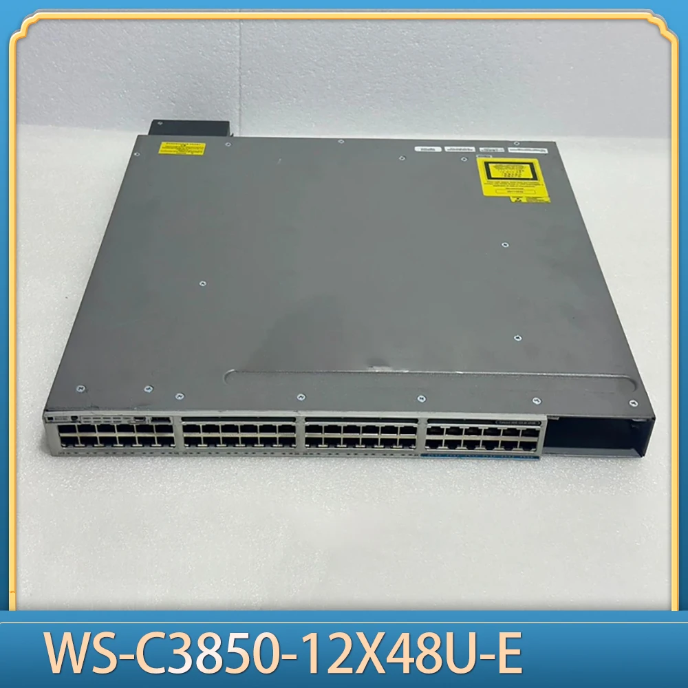 For Cisco POE Power Supply Switch With 120,000 Megaports WS-C3850-12X48U-E