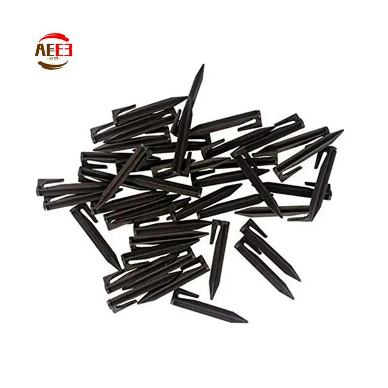 

AEE3-50 шт. гвозди для нажатия линий граничные гвозди для садовой газонокосилки, биоразлагаемые гвозди для газонокосилки