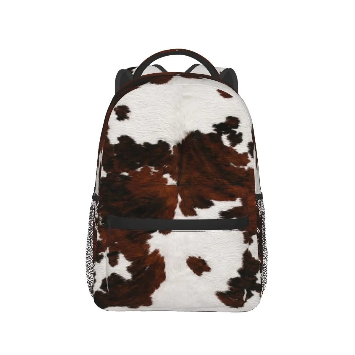 Cow Fur Cowhide Texture Cow Skin Backpack Hot Sale Daypack Large Capacity Children BookBag School Bag Shoulder Bags for Unisex
