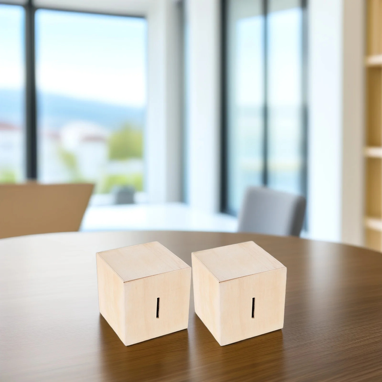 6 stuks houten spaarpotten onvoltooide doe-het-zelf ambacht voor kinderen geldbesparende doos creatief schilderproject kinderen muntbank