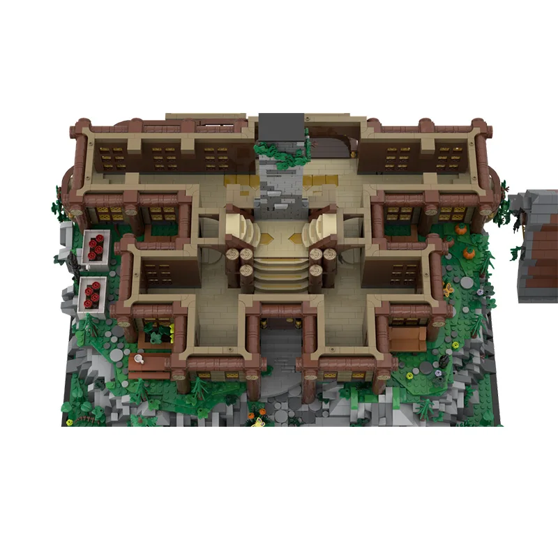 8440 pièces de construction modulaire, maison de montagne rustique MOC, blocs de construction modulaires personnalisables, design créatif, jouet d'assemblage DIY pour garçons, cadeau