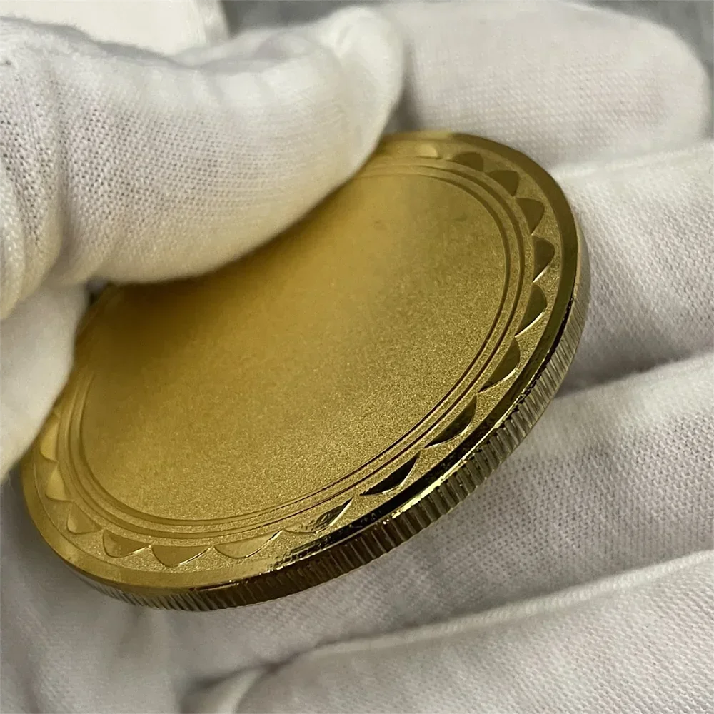 Pièce commémorative vierge gravée au Laser, 50mm, personnalisable, avec impression colorée, cadeau personnalisé, cadeaux créatifs, vente en gros