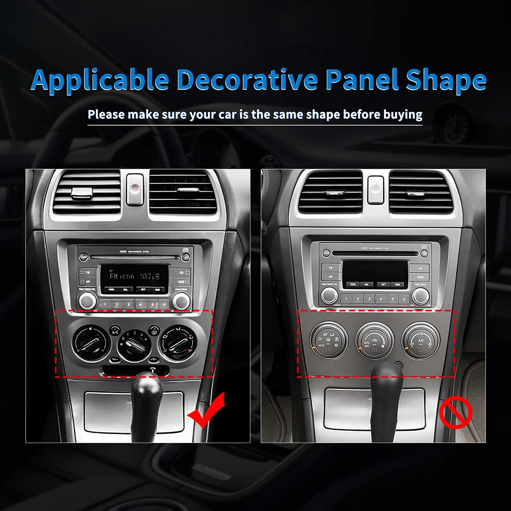 Real Soft Carbon Fiber Sticker For Subaru Impreza 2005 2006 2007 Gear Shift Panel Outlet Vent CD Frame Interior Accessories - view 3