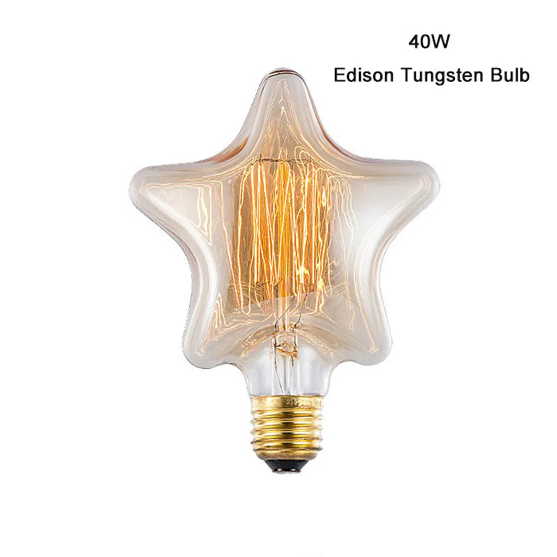 Dimmable 2300K 4W Five Star LED Soft Filament Edison Bulb E27 Retro Tungsten Incandescent Light Bulb Vintage Lamp For Decor