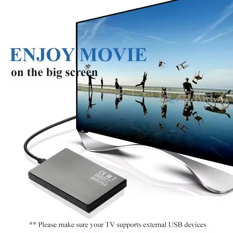 USB 3.1 External Hard Drive Enclosure 2.5 inch SATA to USB3.1 UASP Clear Portable Hard Drive Case 4T HDD Tool-Free Transparent