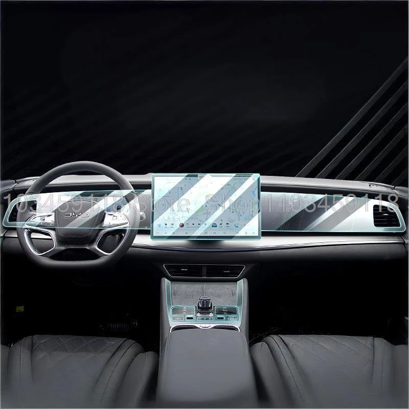 

TPU Protective Film For BYD SEALION 7 EV 2024 2025 Interior Center Console Gear Panel Navigation Screen Anti-Scratch film
