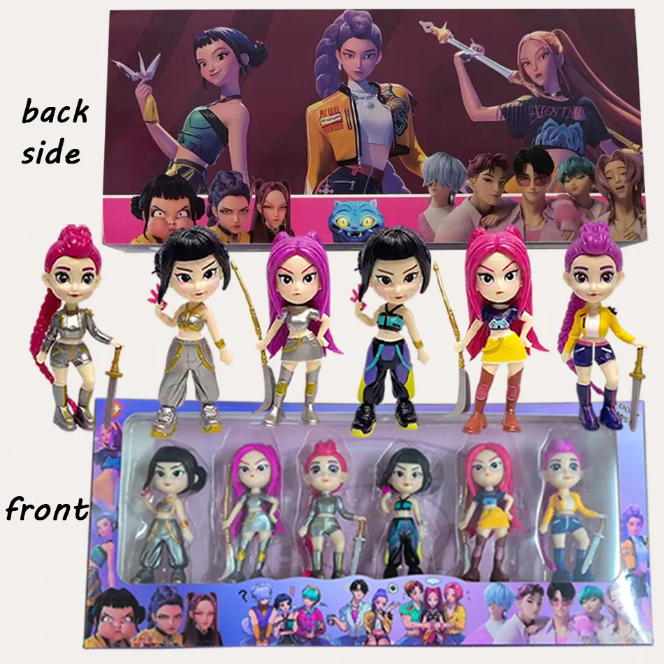 

Kpop Demon Hunters Figure Hot with box Rumi Mira Zoey Model Toy Cartoon Gaming Desk Decor Collection Kids Peripherals Gift