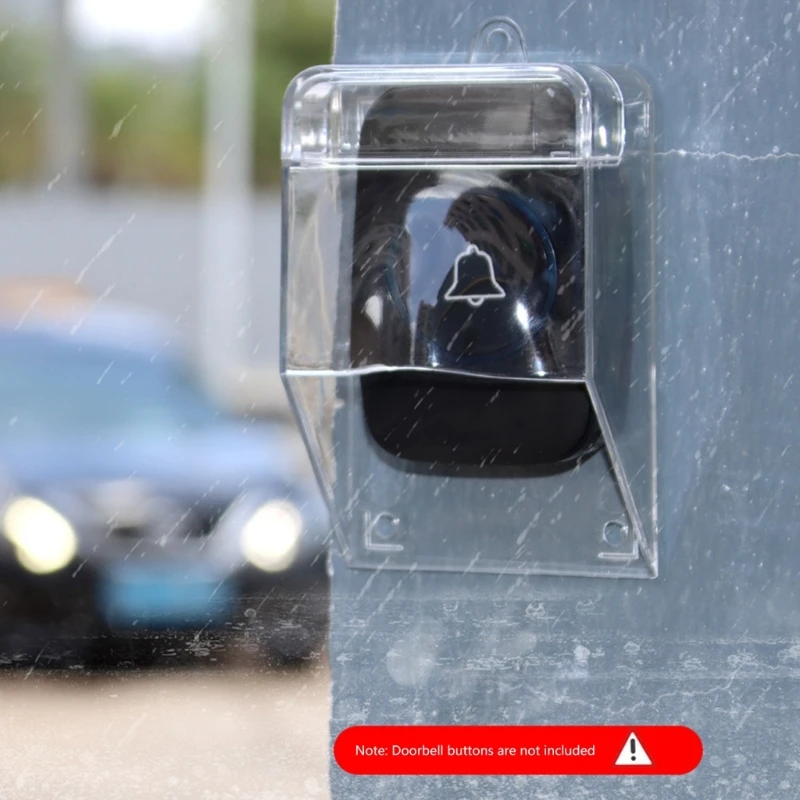 Adjustable Mount Rain Cover Waterproof Doorbell Mount PC for Video Doorbell