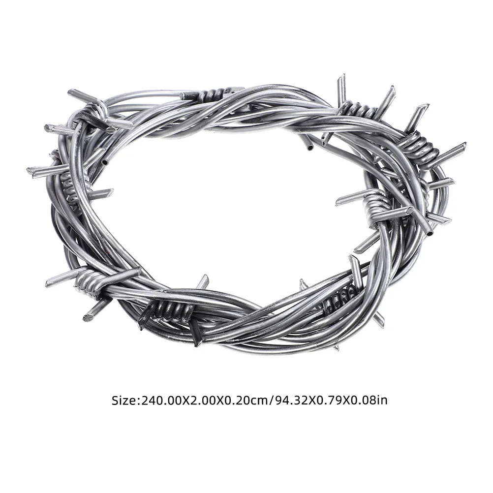 8 قطعة الأسلاك الشائكة وهمية هالوين ديكور محاكاة سلك الدعامة للمنزل مسكون الطرف الديكور جارلاند مشهد مخيف المزحة
