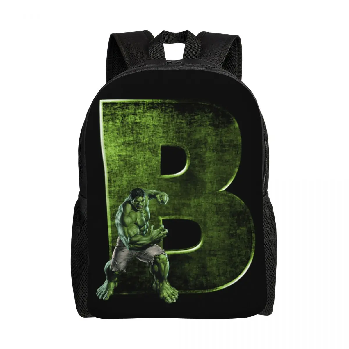 

Custom Superhero Laptop Backpack Women Men Basic Bookbag for College School Student Green Hulk Bag