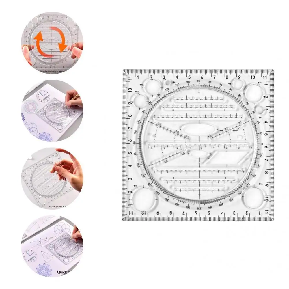 Measuring Ruler  Creative Students Classroom Geometric Ruler  Long Lasting Geometric Ruler