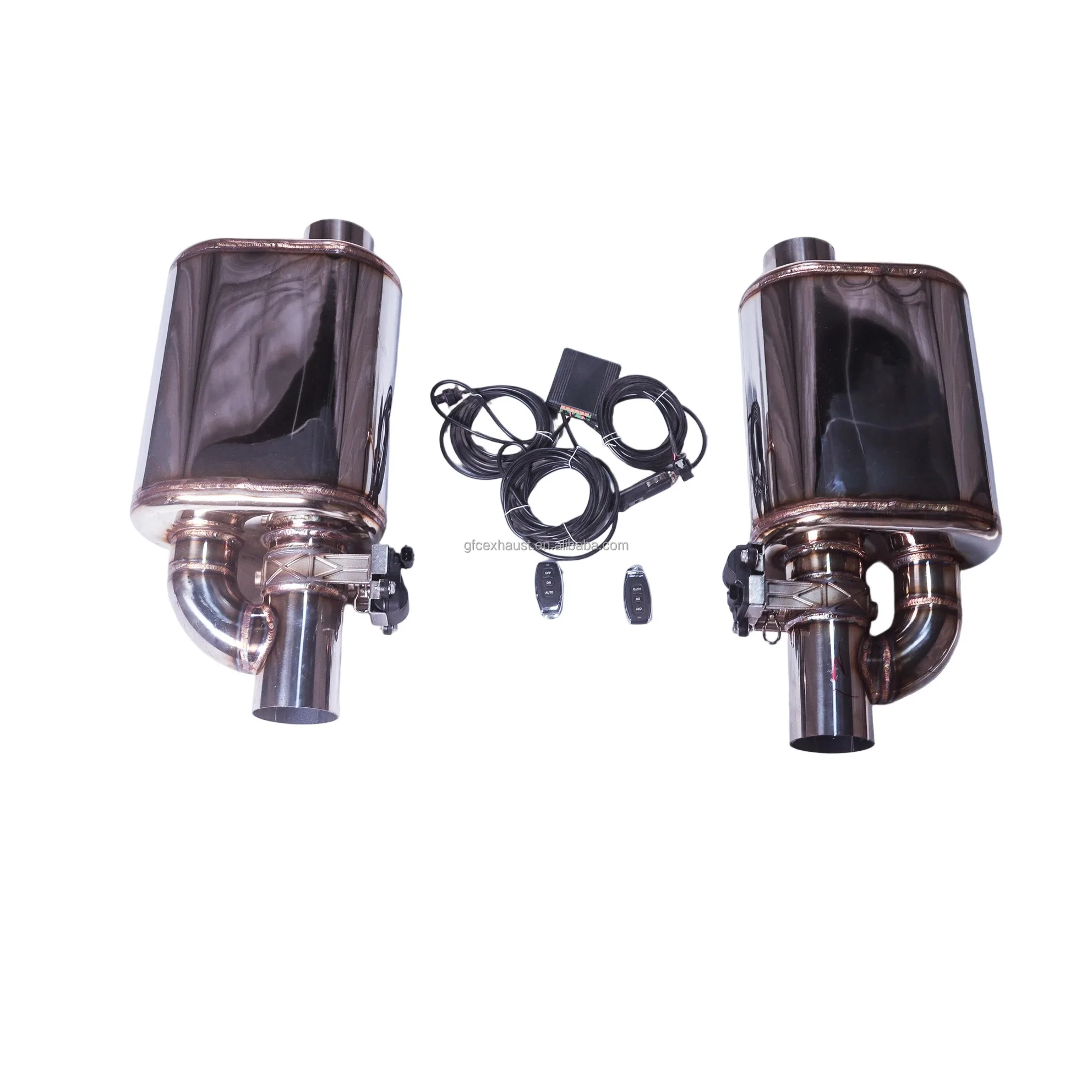 

Equipment Smart Library Factory Wholesale SS304 Stainless Steel Or Titanium Alloy Customizable Valvetronic Exhaust Muffler With