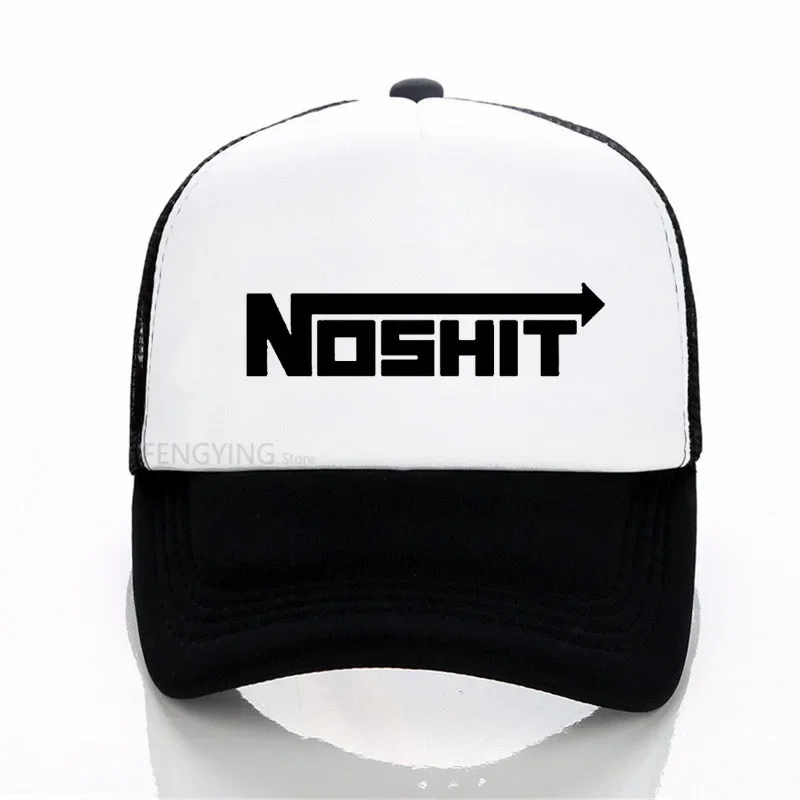 

Fashion New NOShit Funny NOS Logo Men's baseball cap Casual mesh trucker cap summer sports hat