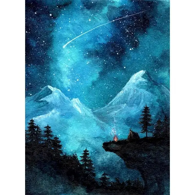 

DIY Oil Painting By Numbers Landscape Frame Pictures By Numbers Acrylic Kits For Home Decoration Gift