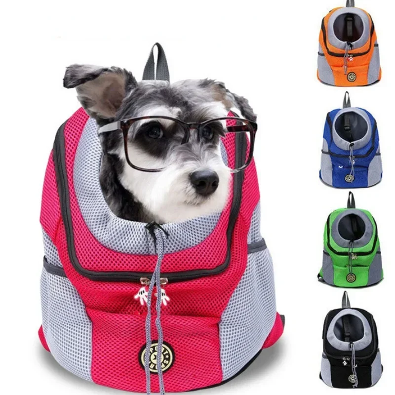 

Portable Travel Backpack Outdoor Pet Dog Carrier Bag Pet Dog Front Bag Mesh Backpack Head Pet Supplies