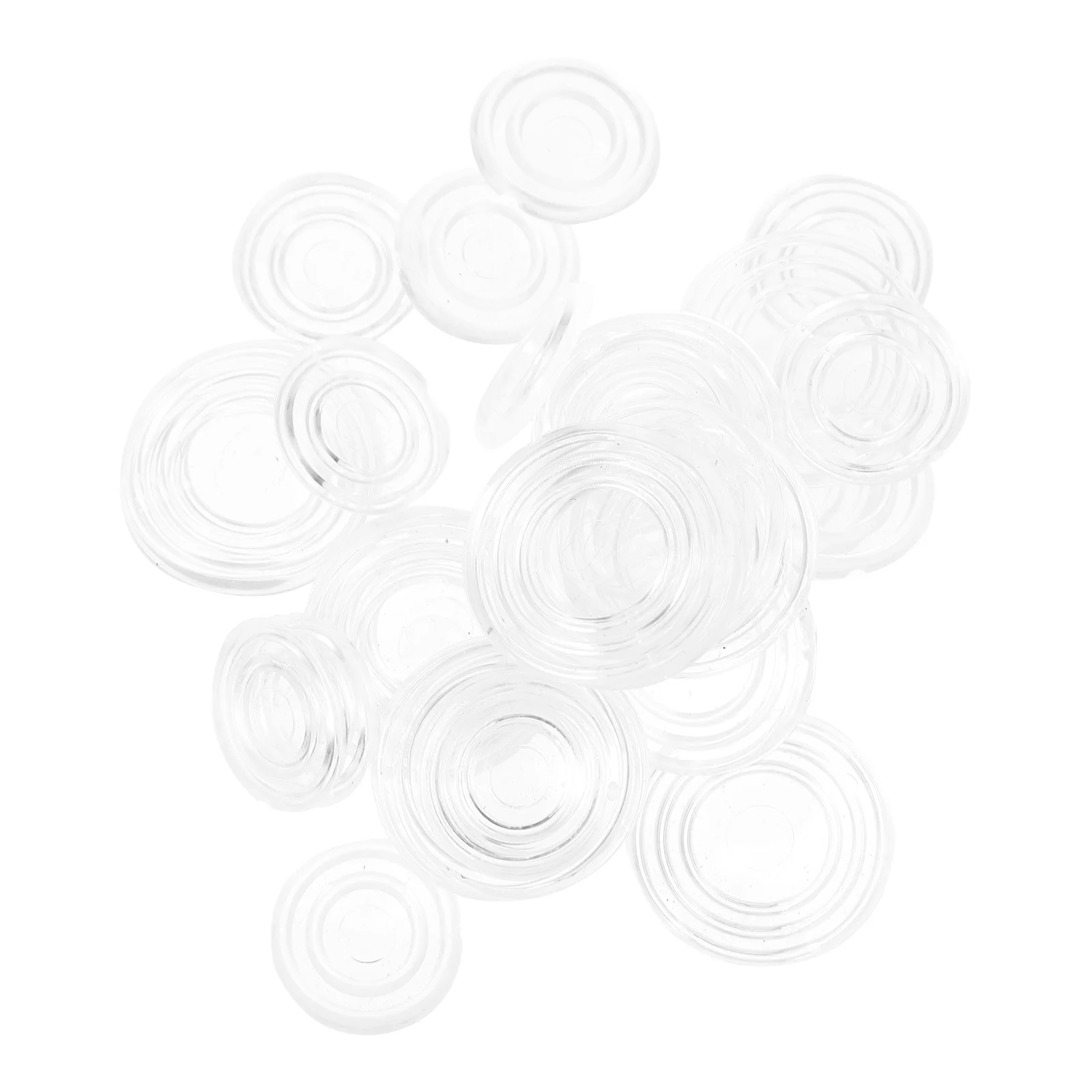 

50 Pcs Silicone Bumpers Non slip Transparent Gaskets Table Cushions Protective Pads Furniture Supplies Glass Countertop Mats