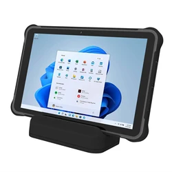 10.1 inch Windows 11 Pro Rugged Tablet RAM/ROM 8GB+256GB,Industrial Tablet PC with 1D/2D Scanner and Docking Station