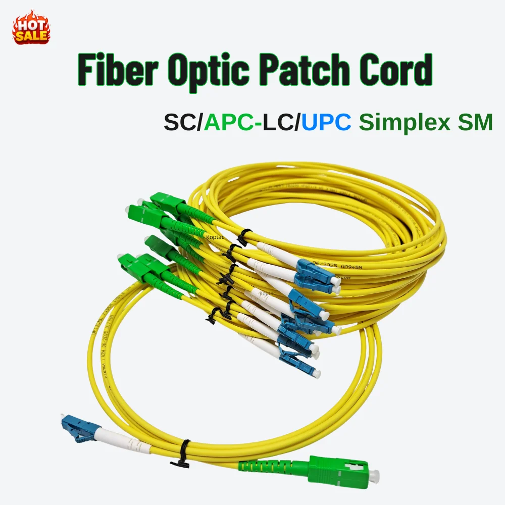 10PCS/Lot Simplex LC/UPC-SC/APC Fiber Jumper Optical Fiber Patch Cord 1m/2m/3m/5m FTTH Jumper Cable 2.0mm or3.0mm Random Deliver
