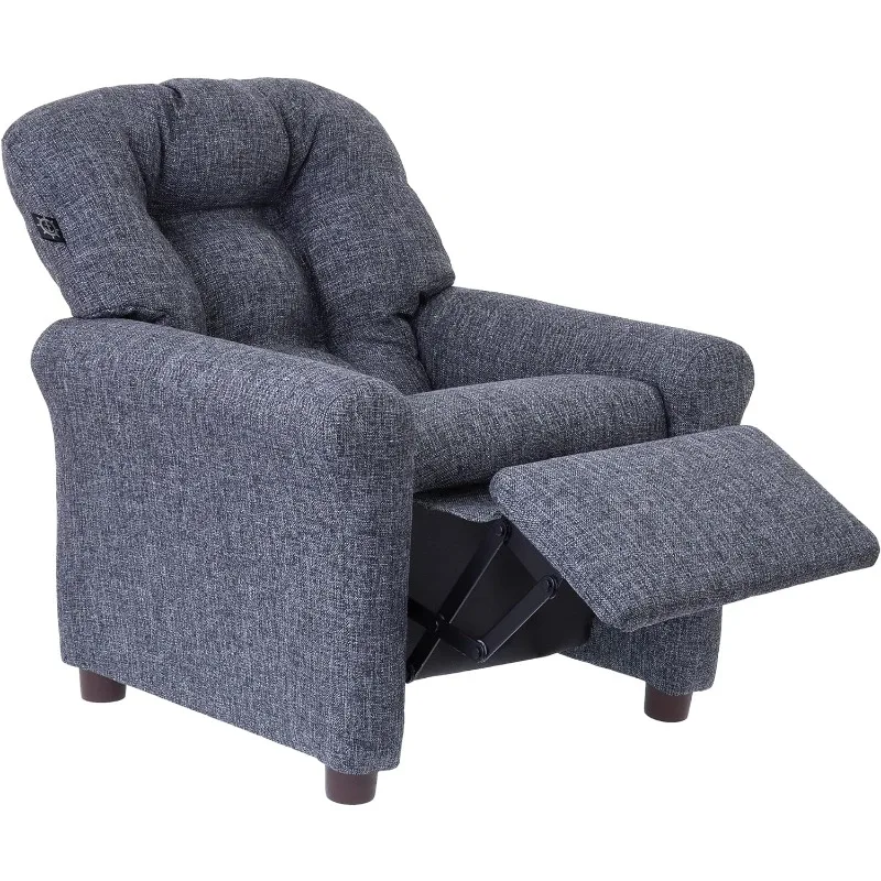 Fauteuil inclinable traditionnel pour enfants, tout-petit âgé de 1 à 5 ans, décoration d'intérieur en polyester et lin