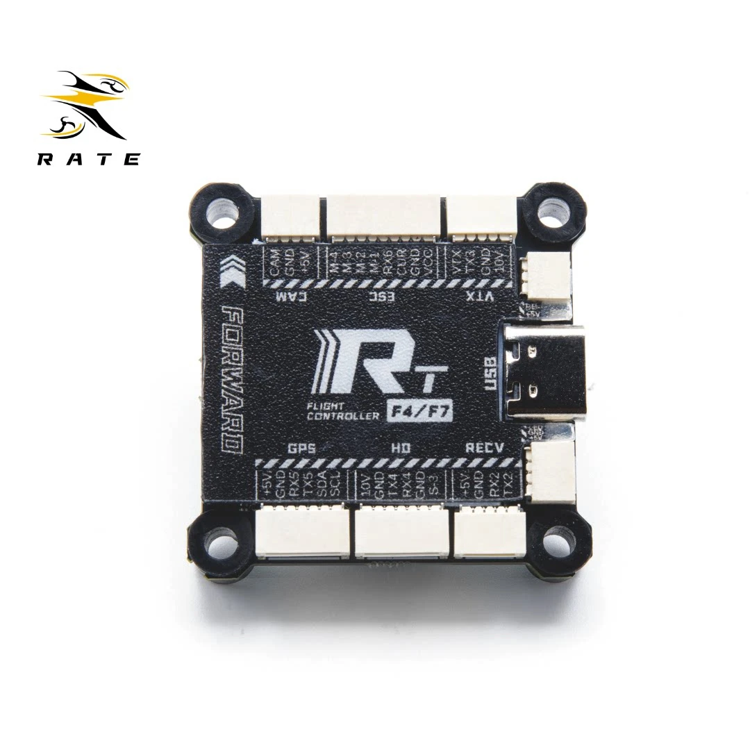 RATE FPV F4V4 55A/65A Full Plug-in FPV Stack, 32-bit Flight Controller & ESC for Freestyle Racing Drone