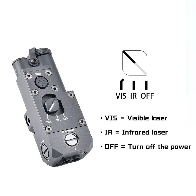 Imagem -04 - Tactical Metal Cqbl1 Red Green Blue Dot Laser Pointer ir Sight Indicator Caça Scout Arma Luz se Encaixa 20 Milímetros Picatinny