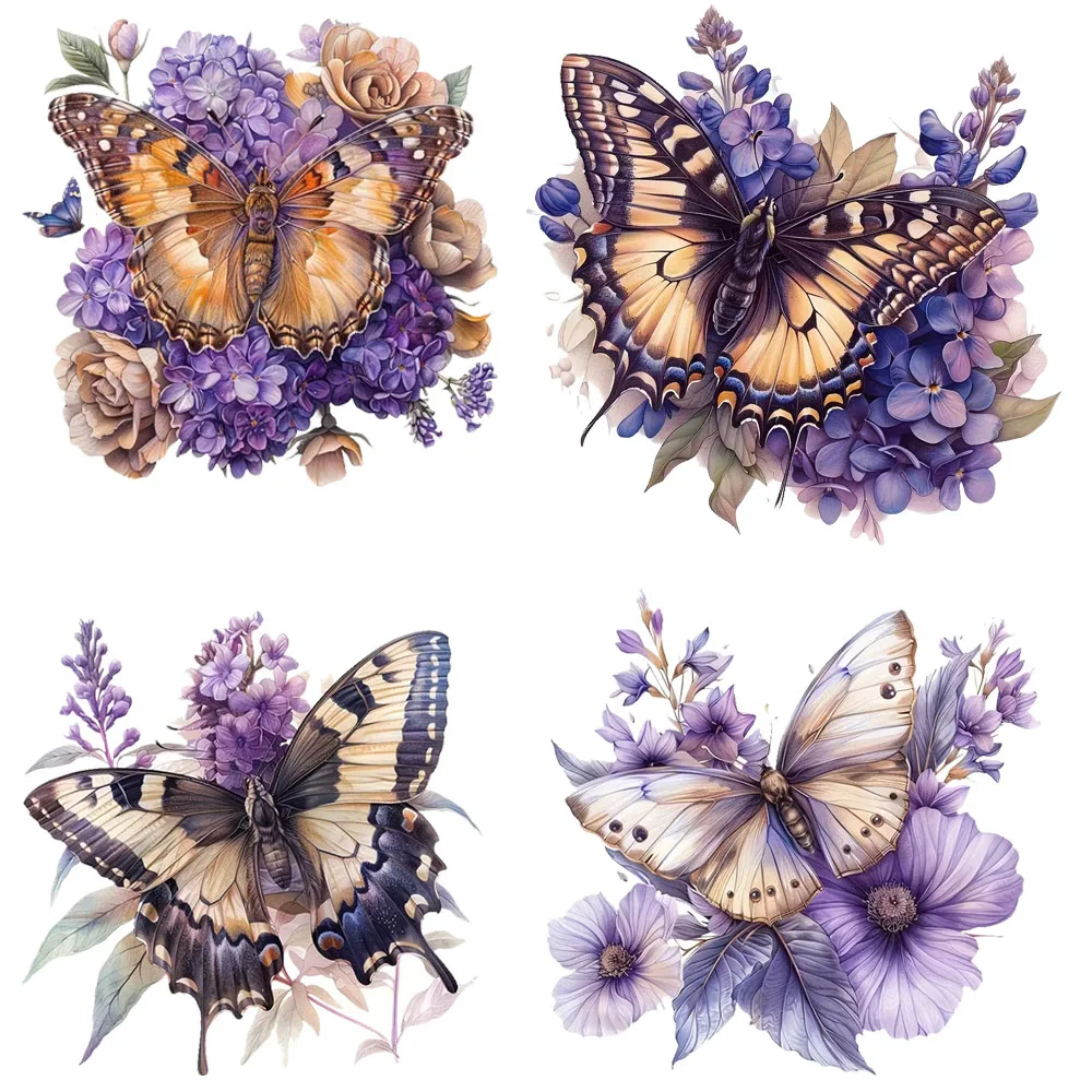 

Butterfly And Flower Stickers Toilet Stickers Decoration for Living Room, Wall, Bedroom, and Home Decor Decals Self-Adhesive