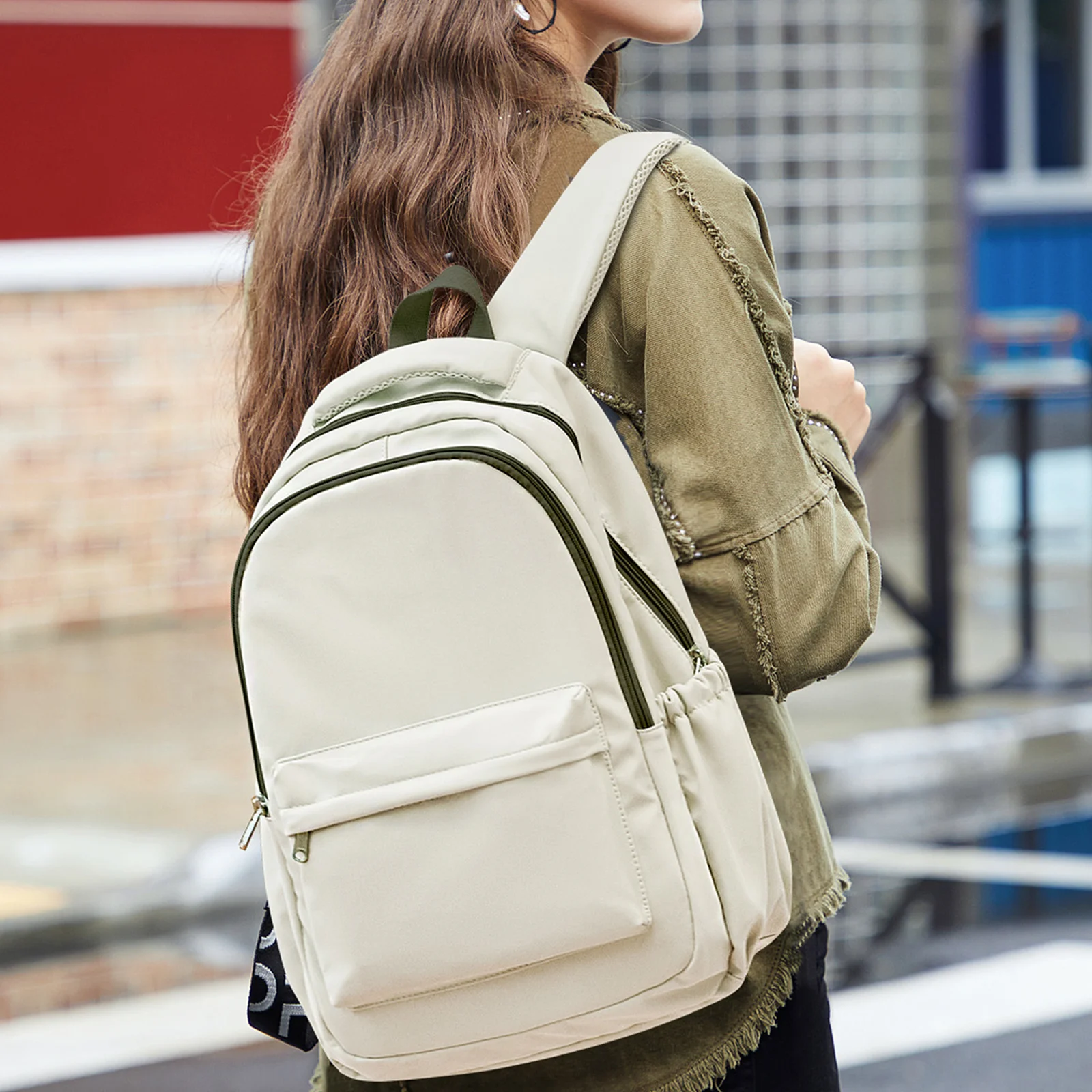 

Women's Bag New Simple Backpack Fashion Travel Bag Business Commuting School Bag Laptop Bags Teenagers Shoulder Bag Outdoor Pack