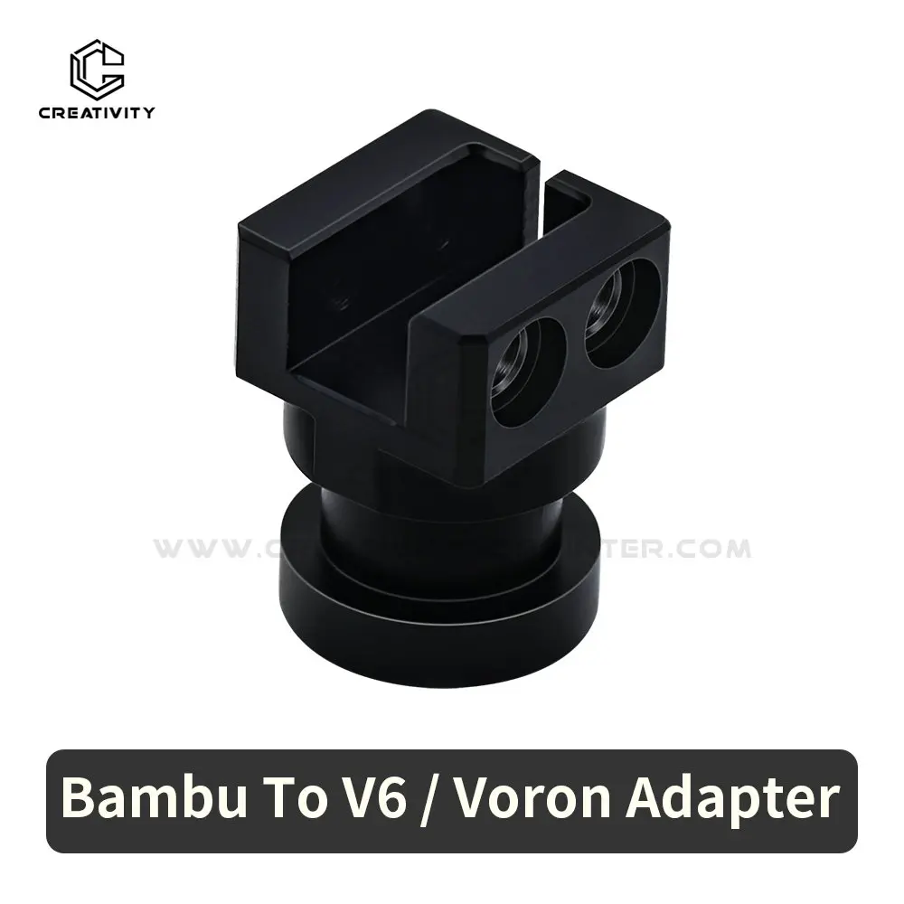 Creativity 1pcs CNC Vo-ron Bam bu Lab's Hotend Adapter to V6 Adapter Mount for Vo-ron 2.4 Trident Stealthburner Bam bulab HotEnd